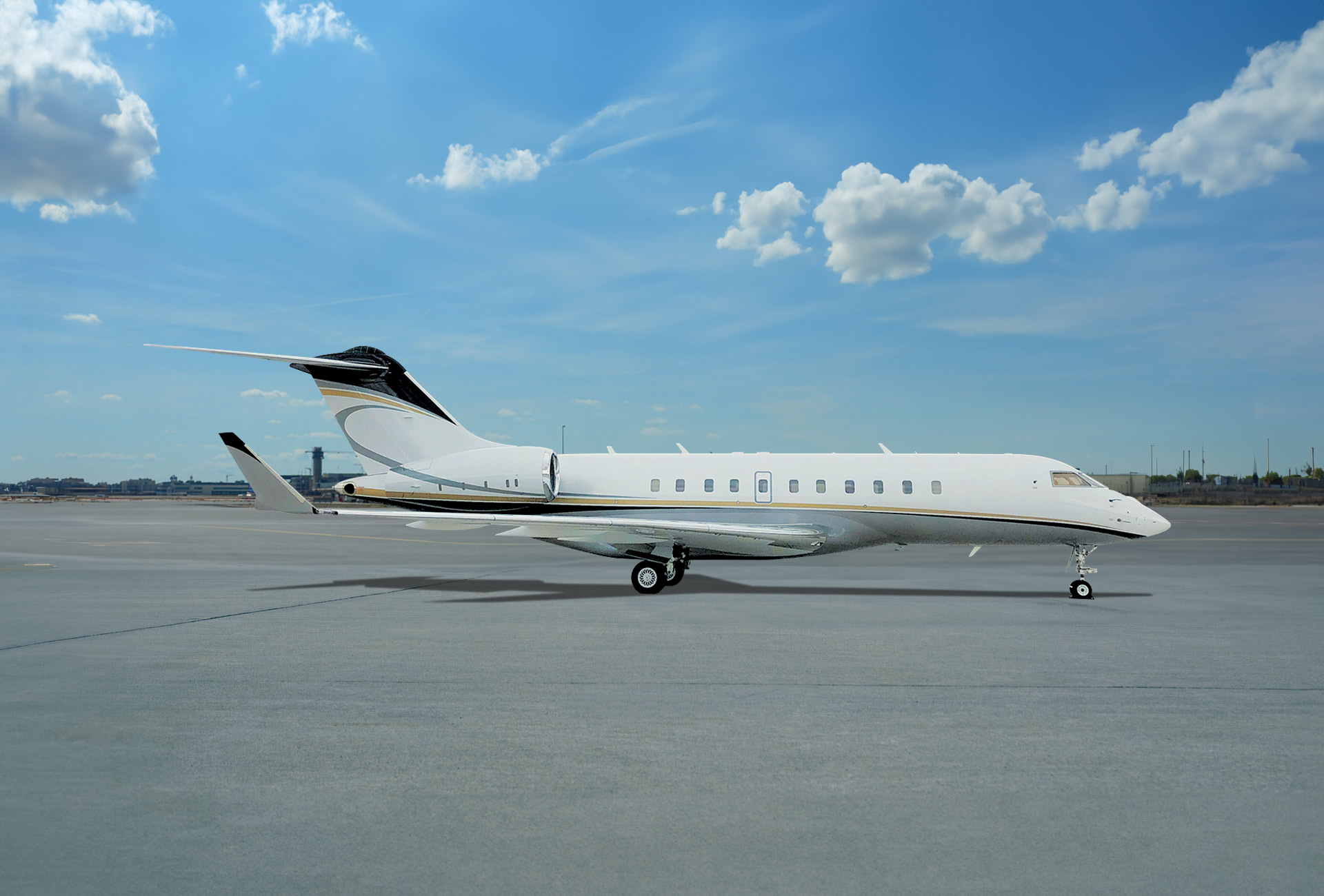 Consider the Global 5000 for your next private plane rental. Fly private.
