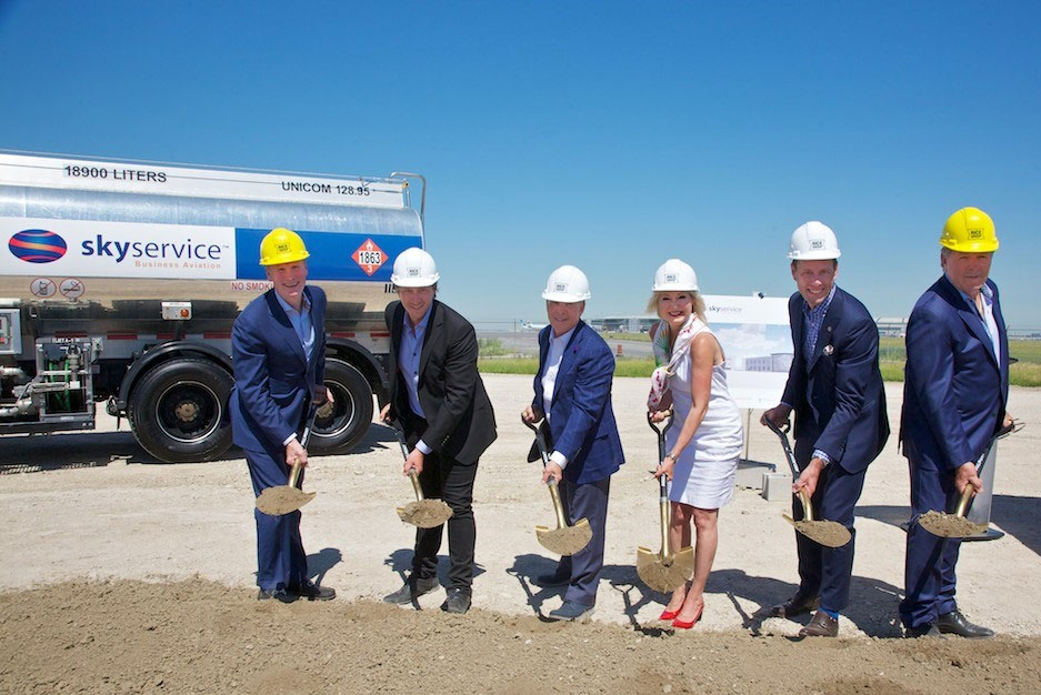 Skyservice Business Aviation Breaks Ground for Second Facility at Toronto's Pearson International Airport