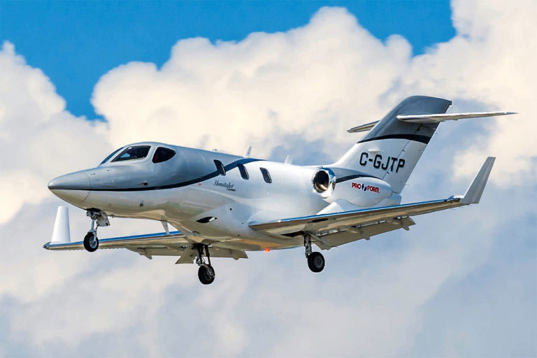 The HondaJet prototype took flight on Dec. 3, 2003. Stanley Ip Photo