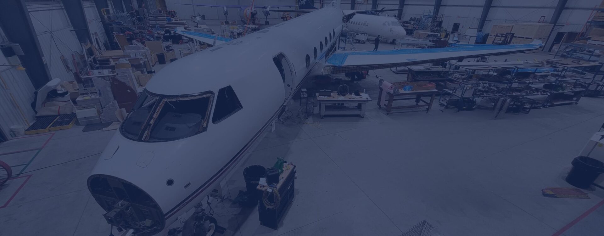 Aircraft in the teardown and recycling process
