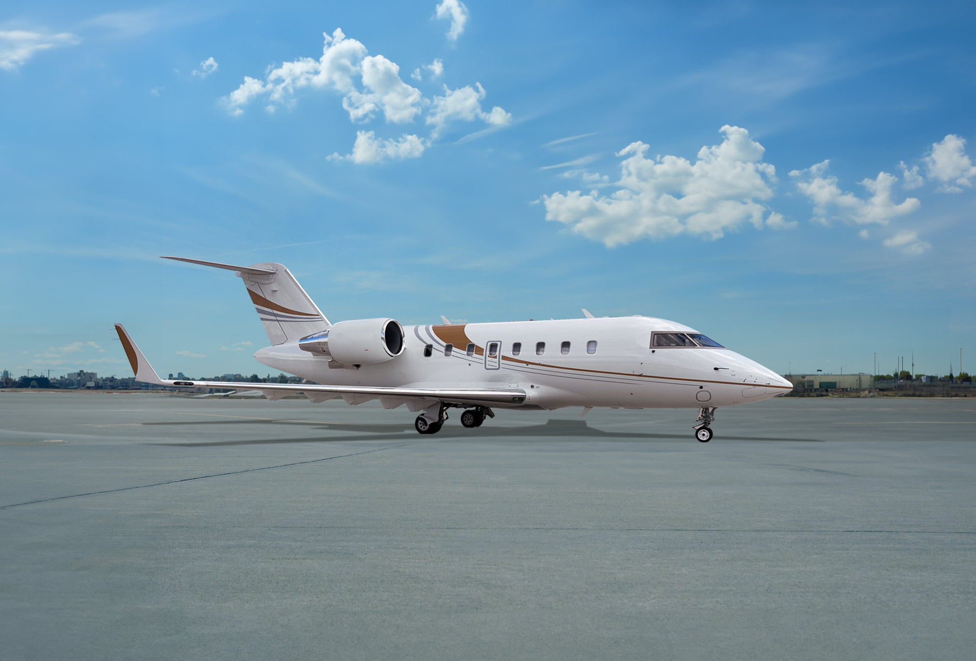 Challenger 605 is a charter plane available to rent from Skyservice