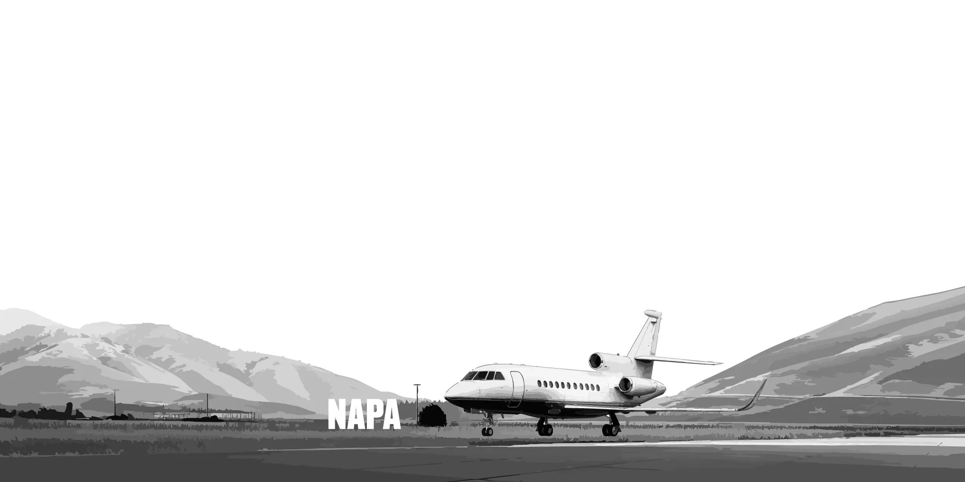 Aircraft with San Francisco skyline